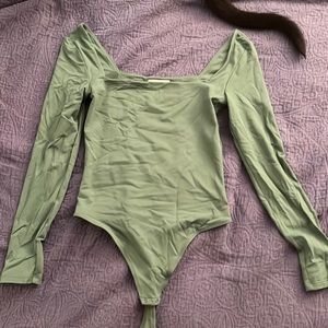 Babaton green bodysuit